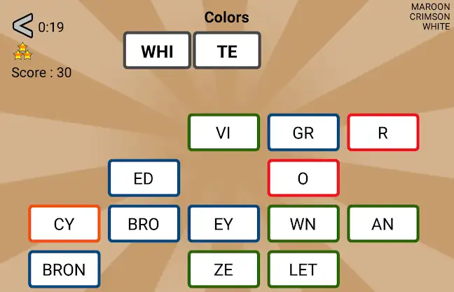 Word Domino, letter games screenshot 2