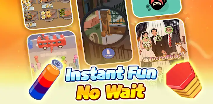 FunZap: Instant Fun, No Wait — Android game banner