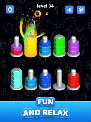 Nuts Bolt Sort - Screw 3D screenshot 9
