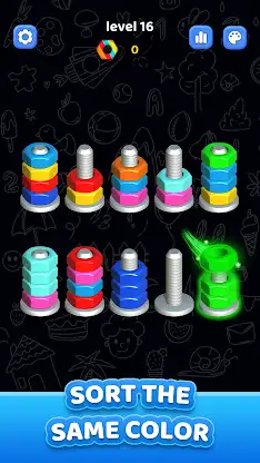 Nuts Bolt Sort - Screw 3D screenshot 1