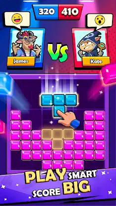 Block Heads: Duel puzzle games screenshot 2