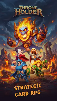 Throne Holder: Card Heroes RPG screenshot 1