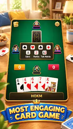 Hokm - Classic Card Game screenshot 1