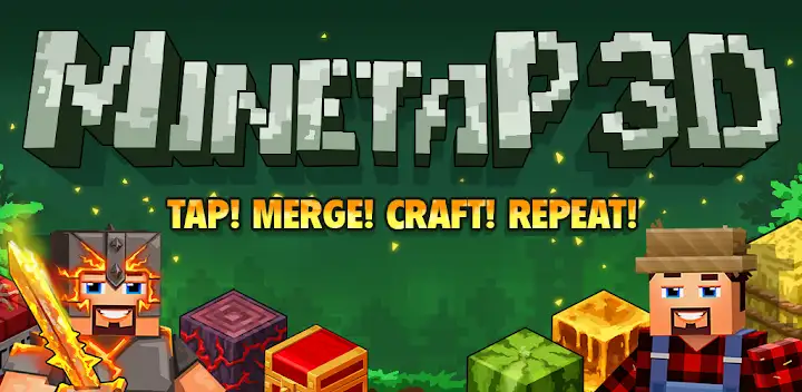 Minetap 3D: Idle-Merge RPG — Android game banner