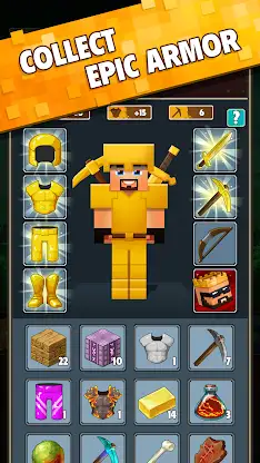 Minetap 3D: Idle-Merge RPG screenshot 4