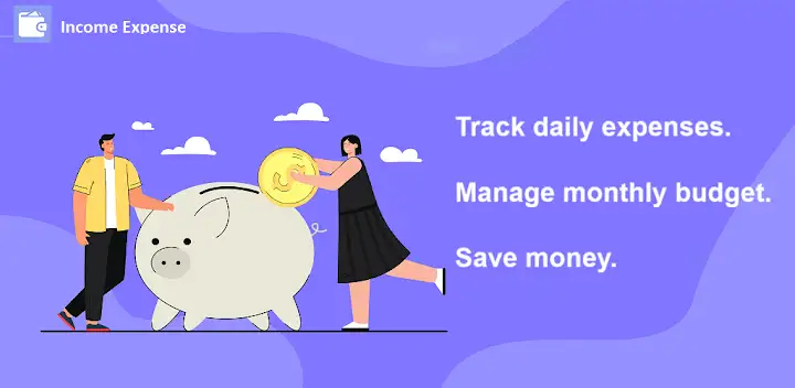Income Expense- daily expenses — Android app banner