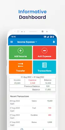 Income Expense- daily expenses screenshot 1