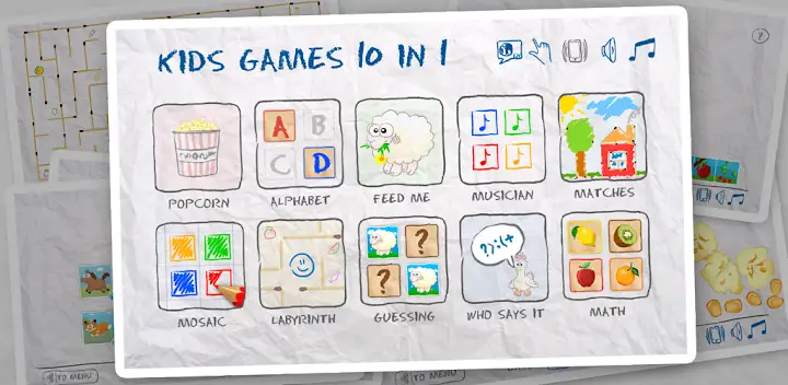 Kids Games (10 in 1) — Android app banner