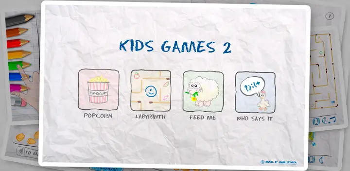 Kids Games (4 in 1) part 2 — Android game banner