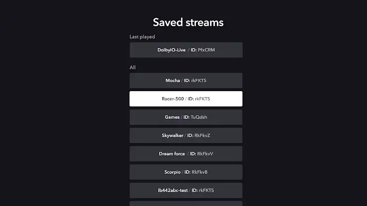 Dolby.io Stream Monitor screenshot 2