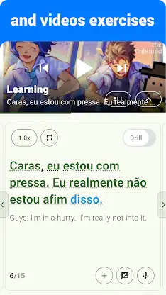 Portuguese Listening Speaking screenshot 5
