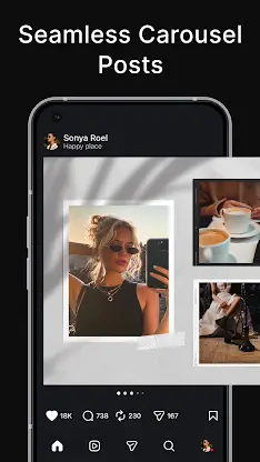 Carousel Post Layout: SwipeMix screenshot 1