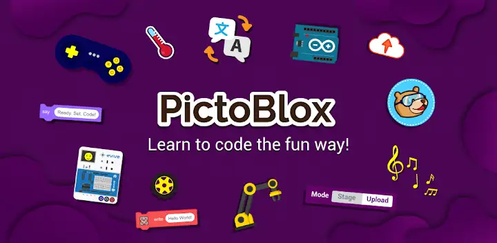 PictoBlox - Block Coding & AI — Android app banner