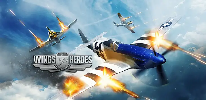 Wings of Heroes: Flying Games — Android game banner