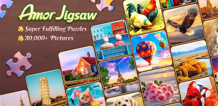 Amor Jigsaw - Seniors Game — Android game banner