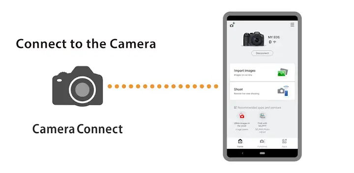 Canon Camera Connect — Android app banner