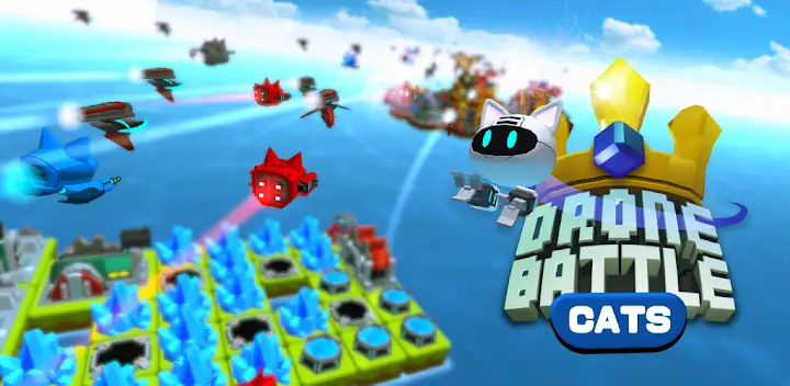 Drone Battle :  idle cats — Android game banner