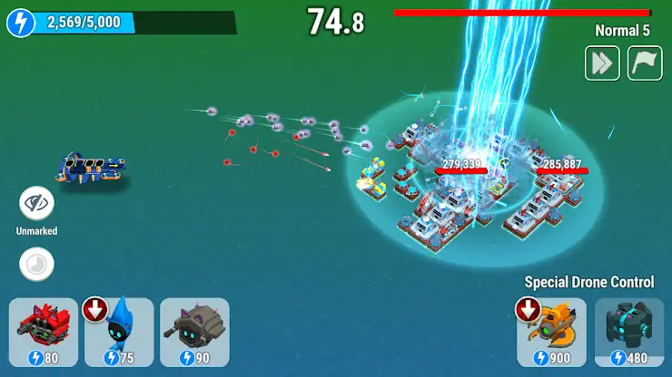 Drone Battle :  idle cats screenshot 2