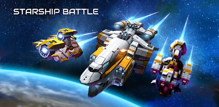 Starship battle — Android game banner
