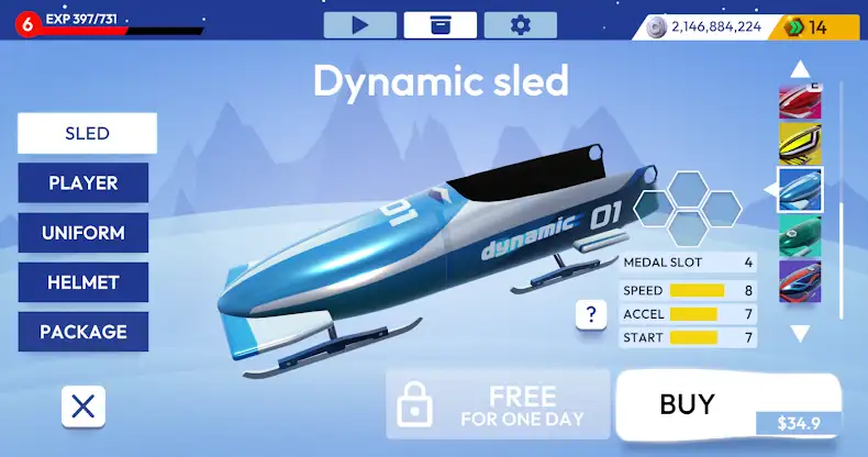 WINTER SPORTS : BOBSLEIGH screenshot 2