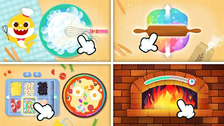 Baby Shark Pizza Game for Kids screenshot 1