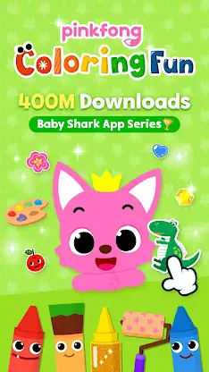 Pinkfong Coloring Fun for kids screenshot 1