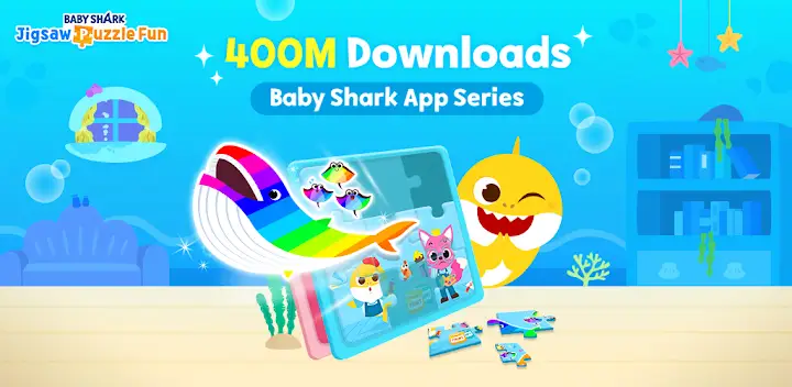 Baby Shark Jigsaw Puzzle Fun — Android app banner