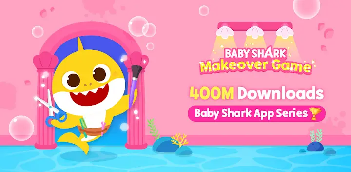 Baby Shark Makeover Game: Kids — Android game banner