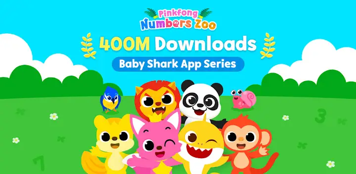 Pinkfong Numbers Zoo: Kid Math — Android app banner