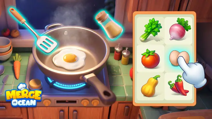 Merge Ocean - Cooking & Story screenshot 7