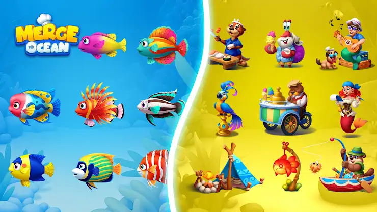 Merge Ocean - Cooking & Story screenshot 8