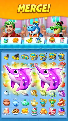Merge Ocean - Cooking & Story screenshot 1