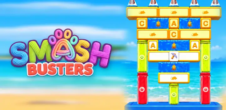 Smash Busters: Cat Cannon 3D — Android game banner