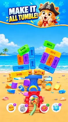 Smash Busters: Cat Cannon 3D screenshot 2
