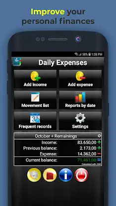 Daily Expenses 2 screenshot 1