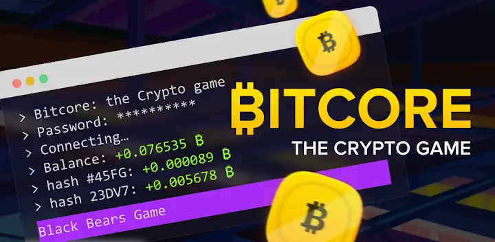 Bitcore: the Crypto idle game — Android game banner