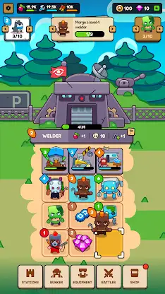 Idle Shelter: Merge to Survive screenshot 1