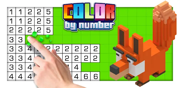 Color by Number - 3D Pixel Art — Android app banner