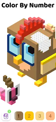Color by Number - 3D Pixel Art screenshot 1