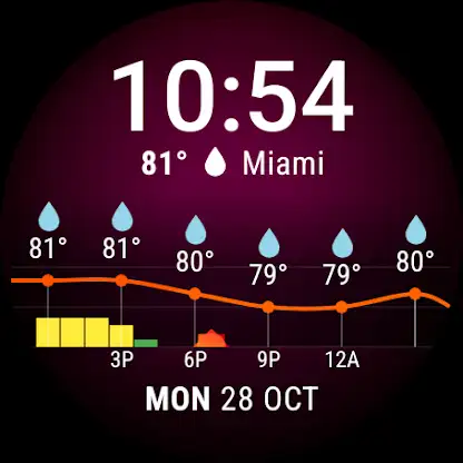 Weather Forecast Watch Face screenshot 1