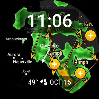 Weather Radar Watch Face screenshot 1