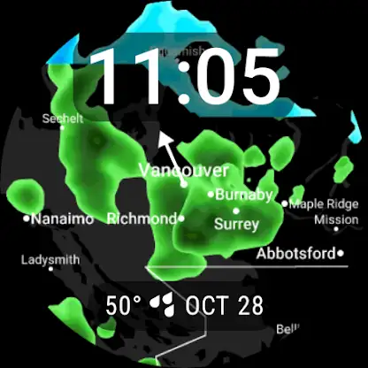 Weather Radar Watch Face screenshot 2