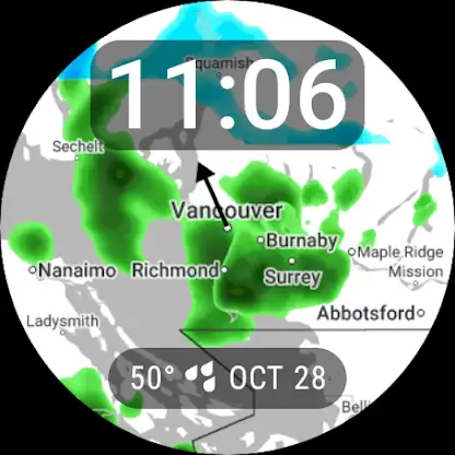 Weather Radar Watch Face screenshot 3