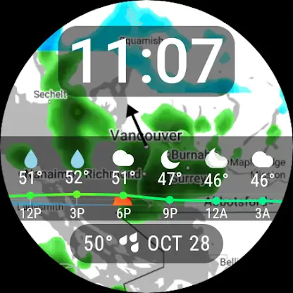 Weather Radar Watch Face screenshot 6