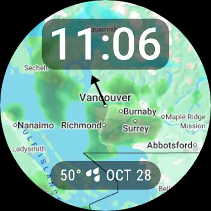Weather Radar Watch Face screenshot 4