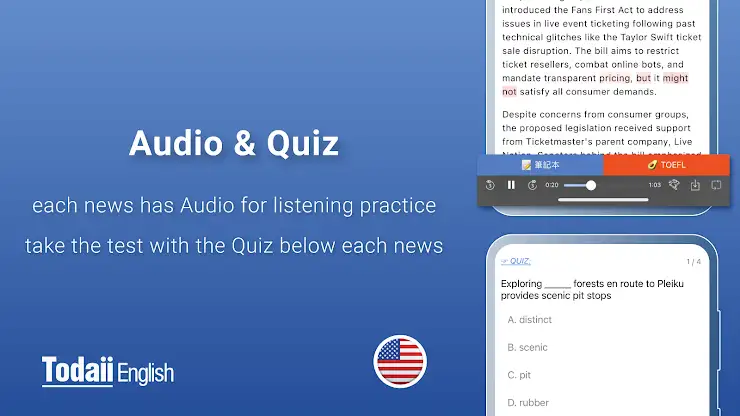 Todaii: Learn English screenshot 3