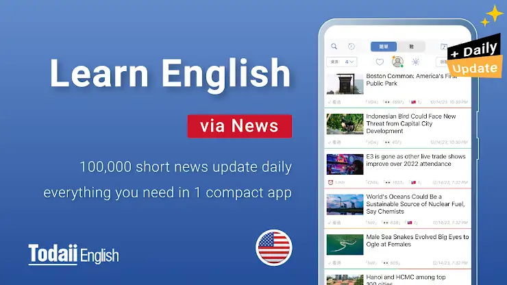 Todaii: Learn English screenshot 1