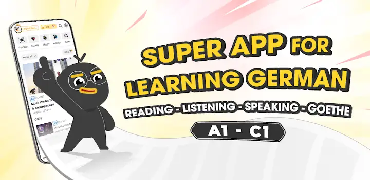 Todaii: Learn German A1-C1 — Android app banner