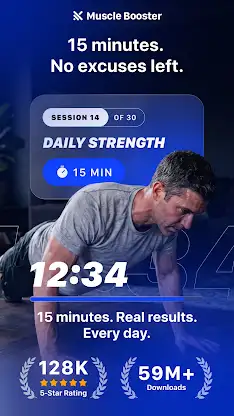 Muscle Booster Workout Planner screenshot 1