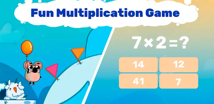 Multiplication Games For Kids. — Android game banner